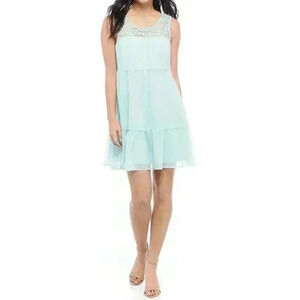 As U Wish Junior's Sleeveless Lace Babydoll Dress